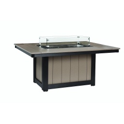 Donoma 42&quot; x 54&quot; Rectangular Counter Fire Table