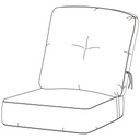Club Chair Replacement Cushion for Santa Barbara