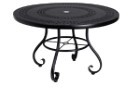 Aluminum Ramsgate 48” Round Umbrella Table With Trellis Top