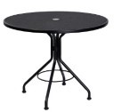 Iron Contract +Plus Mesh 36" Square Bistro Umbrella Table