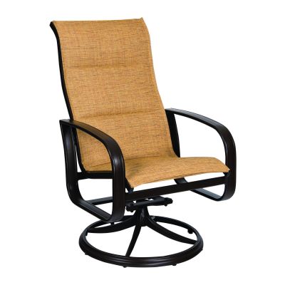 Cayman Isle Padded Sling High Back Dining Arm Chair