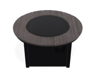 42" Round Rustic Fire Table