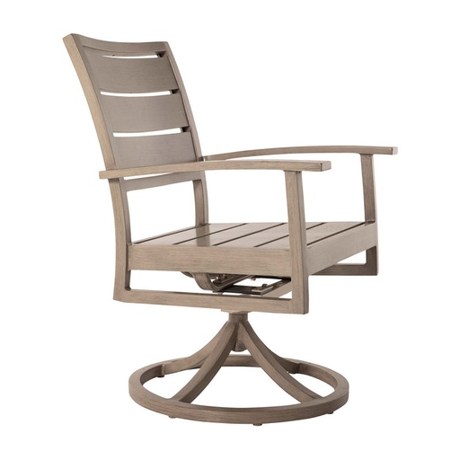 Charleston Aluminum Swivel Rocking Arm Chair