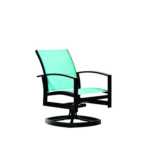 [404-46] Capstone Sling Swivel Dining Chair