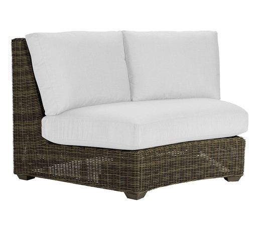 [536-17] Oasis Curved Armless Loveseat