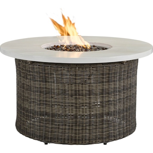 [19536-42] Oasis 42" Round Gas Fire Pit