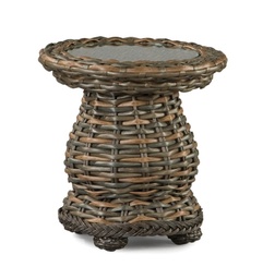 South Hampton Round Woven Accent Table