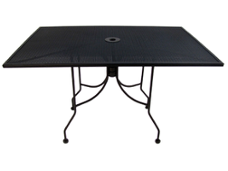 30" x 48" Rectangular Micromesh Umbrella Table