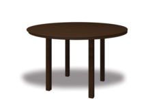 64&quot; Round Bar Height Table