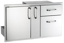 [18-36-SSDD] AOG 18" x 36" Door with Double Drawer & Platter Storage