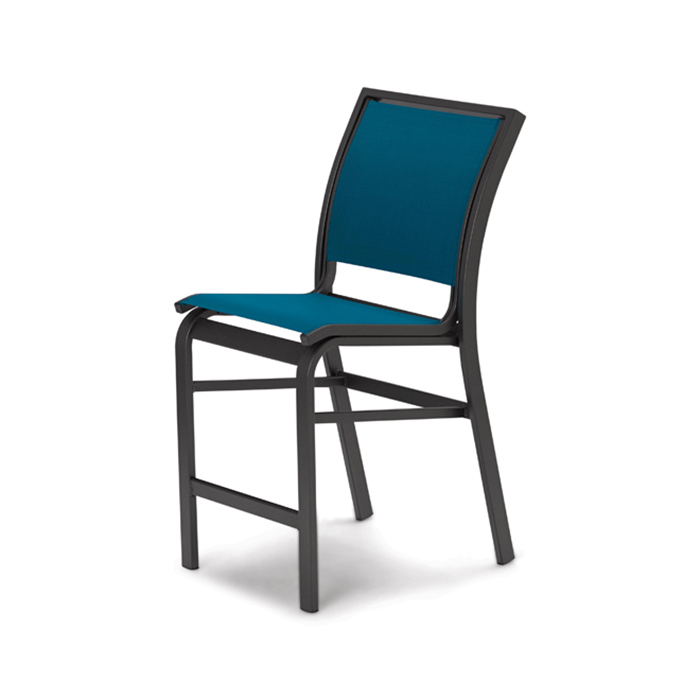 Kendall Sling Bar Height Stacking Armless Cafe Chair