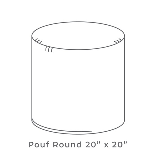 Lily Hive 20x20x20 Round Pouf