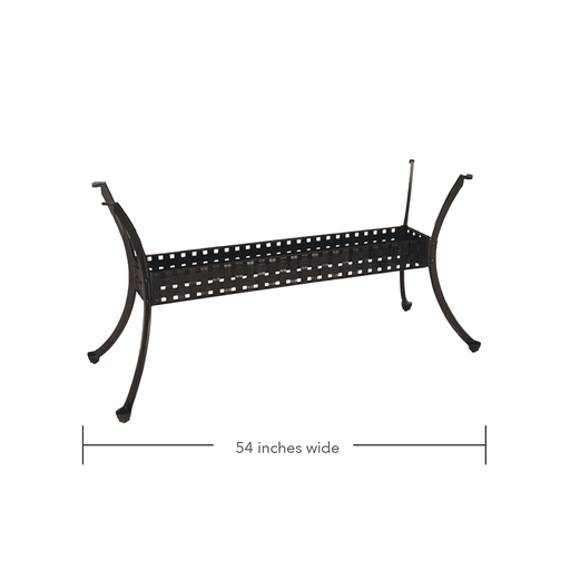 Double Lattice Large Oval Table Base for 42" x 84"