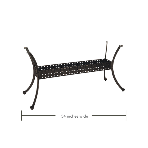 [4055] Double Lattice Large Oval Table Base for 42" x 84"