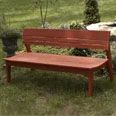 Carolina Preserves Three Seat Bench with Back