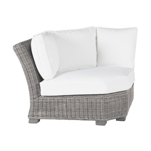 Rustic Woven Sectional Corner