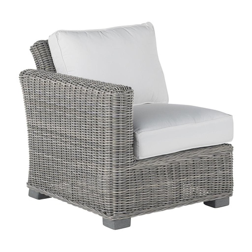 Rustic Woven Sectional Left Arm Facing