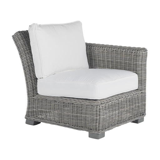 Rustic Woven Sectional Right Arm Facing