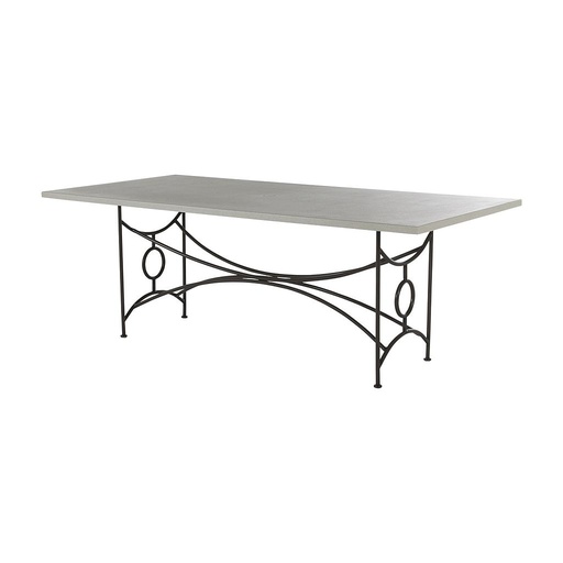 [1806] Superstone 84" x 40" Top & Trestle Dining Base