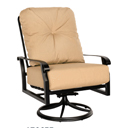 Cortland Cushion Big Man's Swivel Rocker Lounge Chair